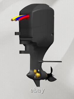 18 Racing 400 Outboard Motor Model Toy High-Detail Boat Engine Replica
