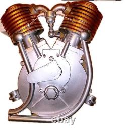 1906 HARLEY REPLICA VTWIN DECOR ENGINE Motor Only FULL SCALE BOARD TRACK INDIAN