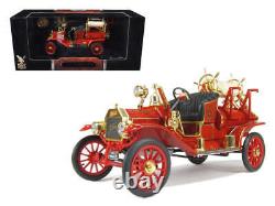 1914 Ford Model T Fire Engine Red 1/18 Diecast Model by Road Signature