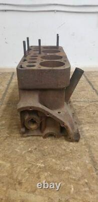 1928 Ford Model A 4 Cylinder Engine Motor Block A 15950 Rare 5 Cam Bearings