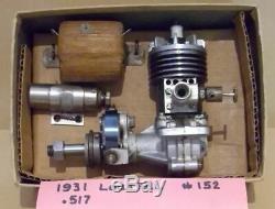 1931 Loutrel ignition model airplane tether car engine motor #152 VERY RARE