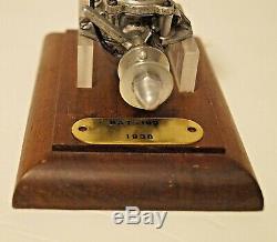 1938 Bat. 193 Model Airplane Tether Car Spark Engine Motor with Stand