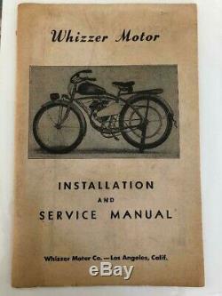 1945 Whizzer Model F Engine MotorParts Motor Bike