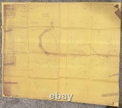 1954 Ford Motor Co Industrial Engine Blueprint Lot Model 120 Flywheel Housing