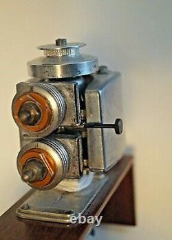1955 Allyn Sea Fury Twin Gold Head Model Boat Engine Motor. 074 X 2 with stand