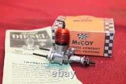 1958 NEW IN BOX McCOY 049 DURO GLO DIESEL RED HEAD MODEL AIRPLANE ENGINE. 049 U/C