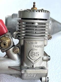 1960s Super Tigre 35 Combat model airplane engine vintage. 35 motor Italy