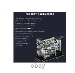 1 10 Full Metal Mini L4 4 Cylinder Engine Diesel OHV Inline Model Kit 300+PCS
