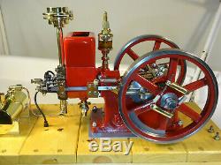 1/3 Scale Associated gas powered model Hit and Miss engine motor, antique &