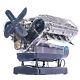 1/6 Scale Diy Mini V8 Engine Model Kit Working Miniature Motor Silver