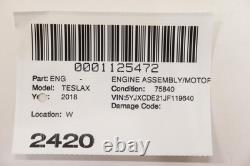 2016 2020 Tesla Model X Front Electric Engine Motor Small Drive Unit Oem