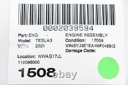 2017 2023 Tesla Model 3 Rear Drive Unit Engine Motor Oem 112098000j