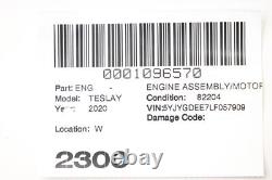 2020 2025 Tesla Model Y Rear Engine Motor Assembly Oem 112099000g