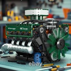 2250+ Pcs Visible V8 Internal Combustion Ohc Engine Motor Working Model DIY Kit