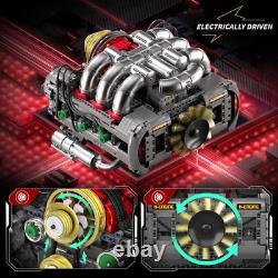 2375 Pcs Visible Flat-Six Internal Combustion Ohc Engine Motor Working Model Kit