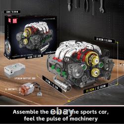 2375 Pcs Visible Flat-Six Internal Combustion Ohc Engine Motor Working Model Kit