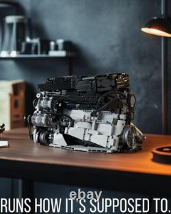 2820 Pcs Visible L6 Internal Combustion Ohc Engine Manual Working Model DIY Kit