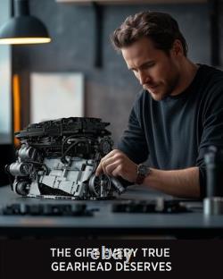 2820 Pcs Visible L6 Internal Combustion Ohc Engine Manual Working Model DIY Kit