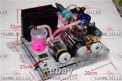 2-Stroke Mini Water Cooling Methanol Engine Model Toy DIY Micro Generator Motor