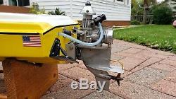 32 inch boat and K & B 3.5 Outboard model glow boat engine motor