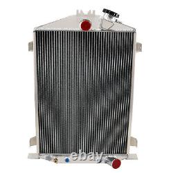 4Row Aluminum Radiator For 1932 FORD MODEL HI BOY GRILL SHELL CHEVY MOTOR ENGINE