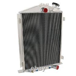 4Row Aluminum Radiator For 1932 FORD MODEL HI BOY GRILL SHELL CHEVY MOTOR ENGINE