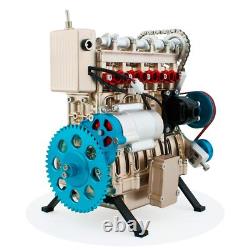 4 Cylinder Visible Internal Combustion Ohc Engine Motor Working Model DIY Kit