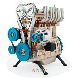 4 Cylinder Visible Internal Combustion Ohc Engine Motor Working Model DIY Kit