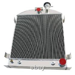 4 Row Radiator Shroud Fan For 1932 FORD MODEL HI BOY HOT ROD CHEVY MOTOR ENGINE