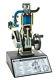 4 Stroke Gasoline Hand Crank Engine Model, Actuating Movable Parts, 13.75 Tall