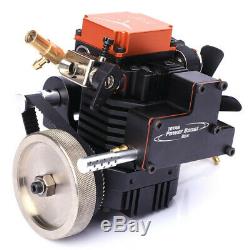 4 Stroke RC Engine Water Cooled Gasoline Model Engine Kit Starting Motor For RC