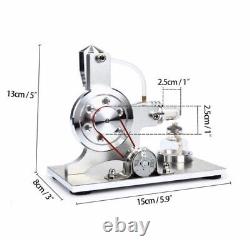 5.9 Mini Hot Air Stirling Engine Motor Model Science Education Toy Kit New