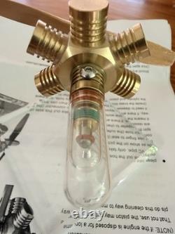 5-Cylinder Radial Stirling Engine Model Hot Air Motor with Propeller & Glass