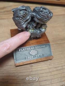6 Harley Davidson Authentic Replica Pewter Motor Engine Models And Case READ