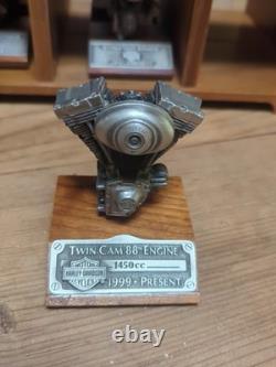 6 Harley Davidson Authentic Replica Pewter Motor Engine Models And Case READ