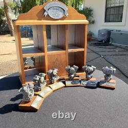 6 Harley Davidson collectable Authentic replica pewter motor engine models
