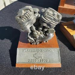 6 Harley Davidson collectable Authentic replica pewter motor engine models