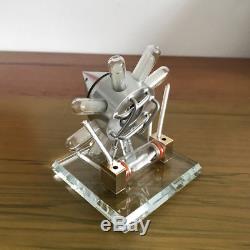 8 Cylinder Hot Air Stirling Engine Model Toy Mini Air-cooled Motor Engine Toy