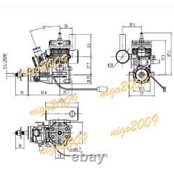 9CC 2-Stroke Gasoline Engine Motor GT9 Pro for Fixed Wing Airplane Model Toy