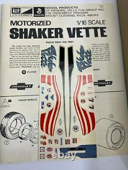 ATL MPC 116 Shaker Vette Motorized Engine Action Sealed Inside Model Kit NoRes