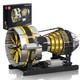 Aircraft Engine Toys Building Sets, Mini Engine Model With Motor, 10141 Stem