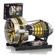 Aircraft Engine Toys Building Sets, Mini Engine Model With Motor, 10141 Stem