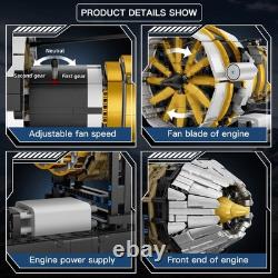 Aircraft Engine Toys Building Sets, Mini Engine Model with Motor, 10141 STEM