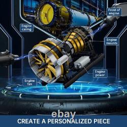 Aircraft Engine Toys Building Sets, Mini Engine Model with Motor, 10141 STEM