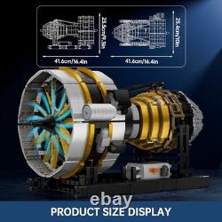 Aircraft Engine Toys Building Sets, Mini Engine Model with Motor, 10141 STEM
