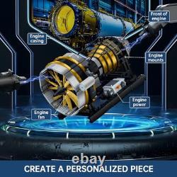 Aircraft Engine Toys Building Sets, Mini Engine Model with Motor, 10141 STEM