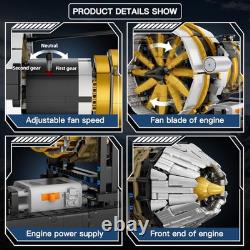 Aircraft Engine Toys Building Sets, Mini Engine Model with Motor, 10141 STEM
