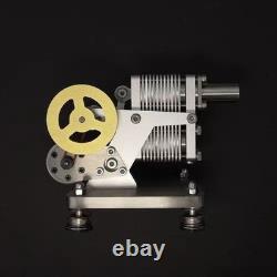 All-metal simulated dynamic hot air Stirling engine motor model