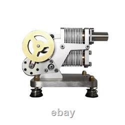 All-metal simulated dynamic hot air Stirling engine motor model
