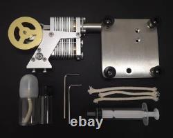 All-metal simulated dynamic hot air Stirling engine motor model